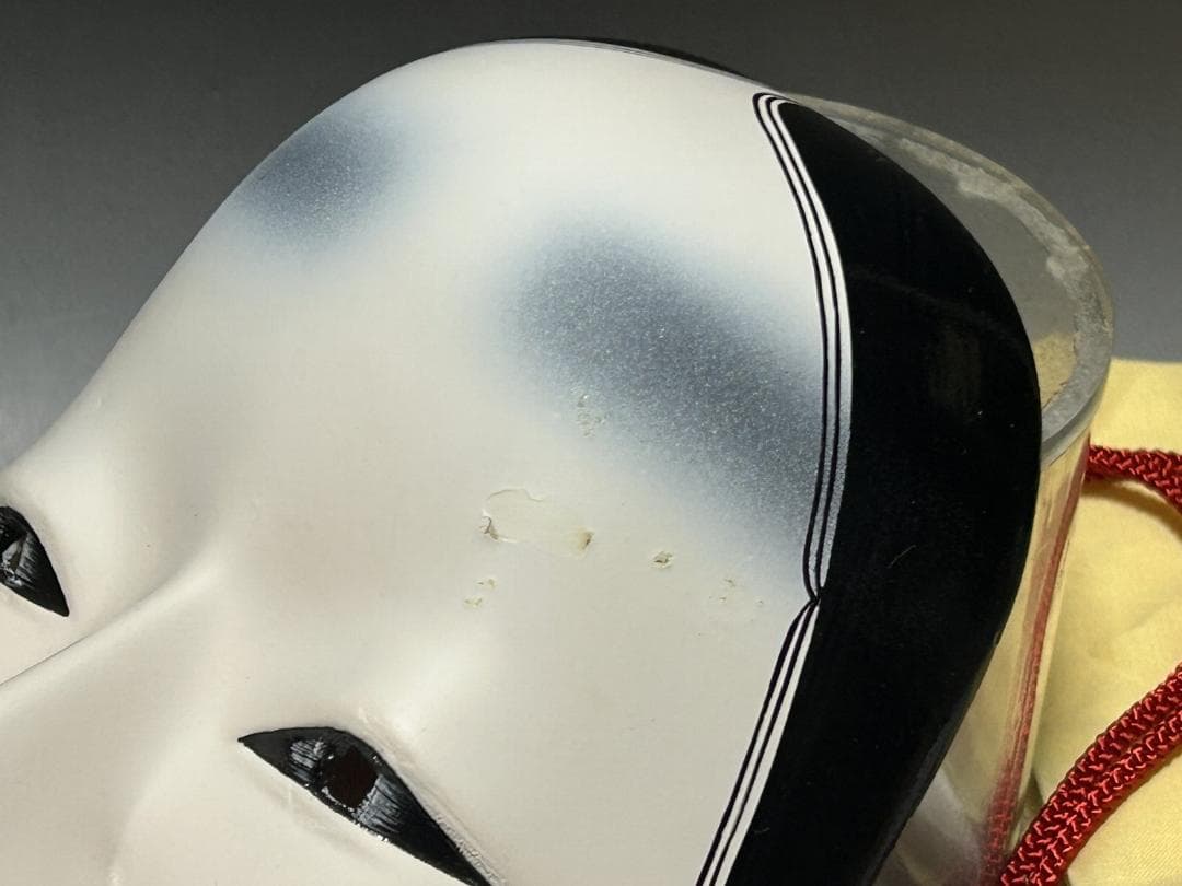 津田清峯 神楽面 伝統面　櫛稲田姫 能面 小面　木彫仕上げ