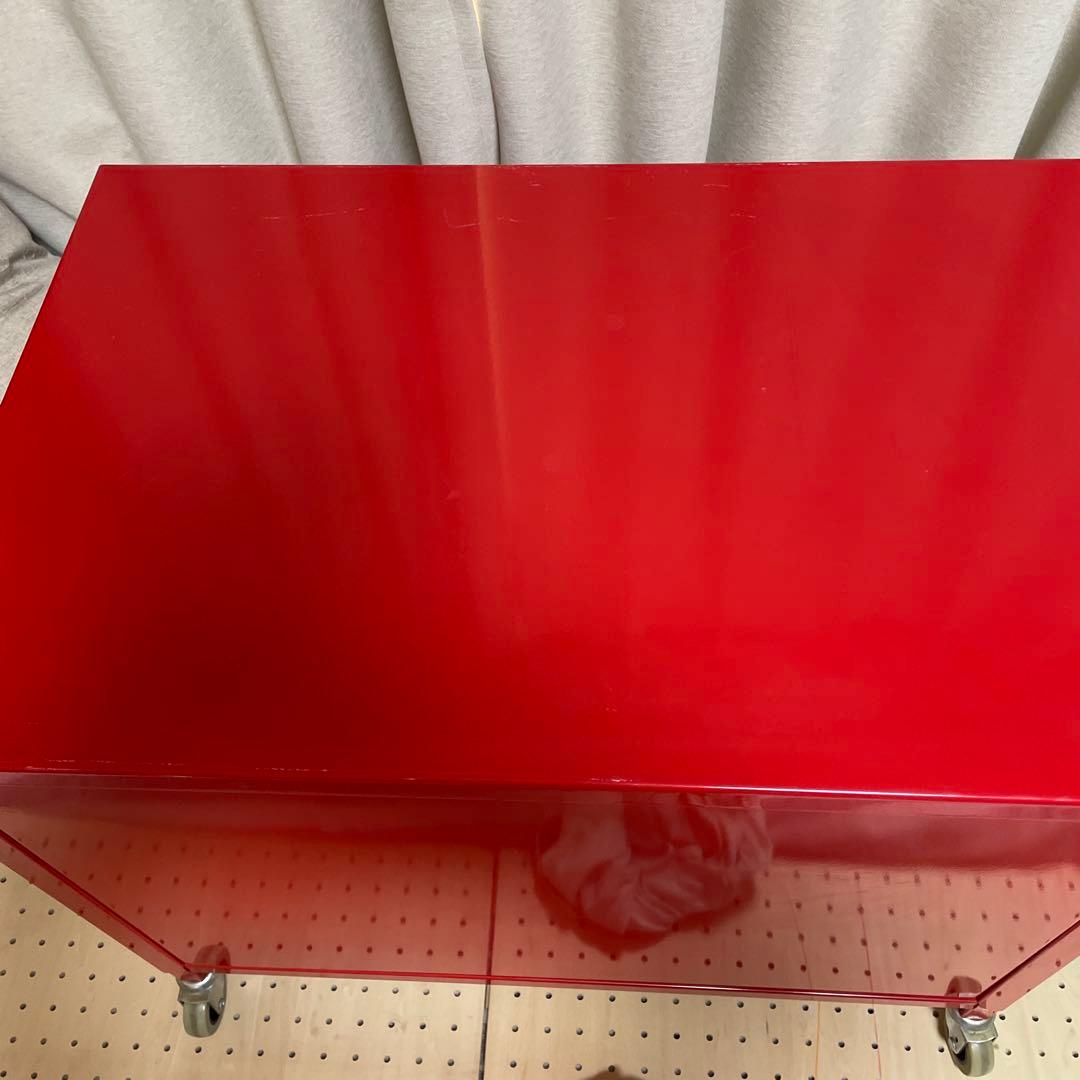 IKEA PS キャビネット　小　レッド　赤