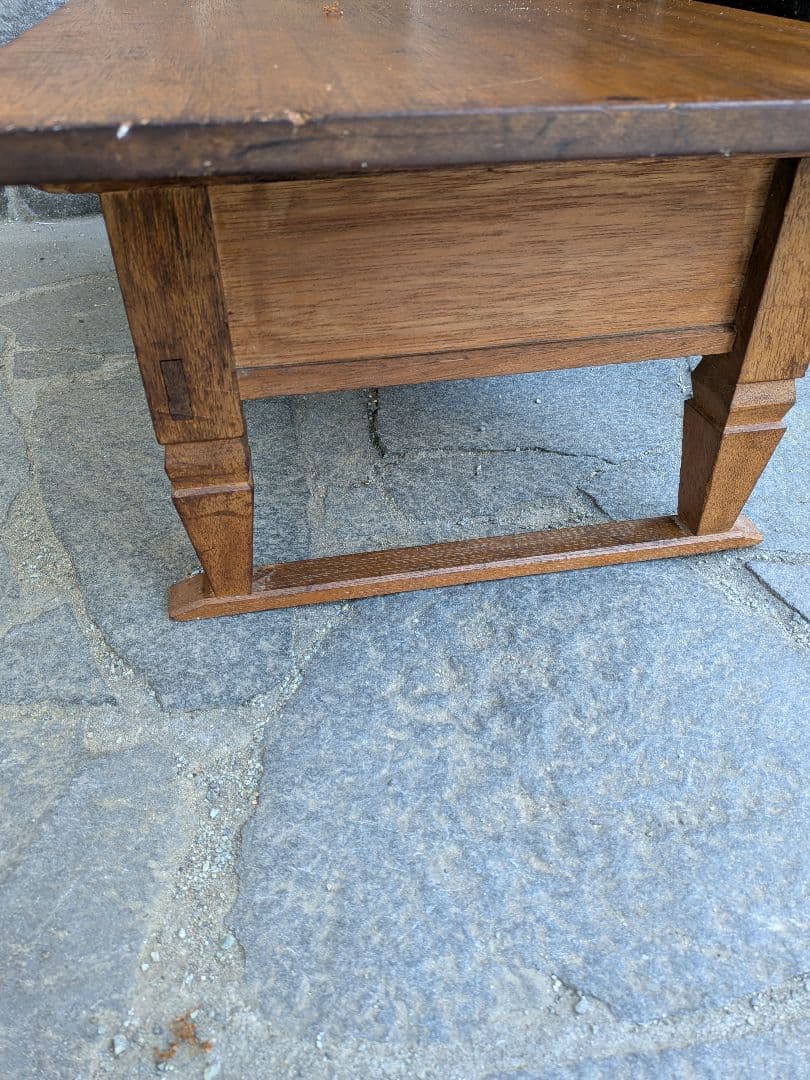 昭和初期木製のアンティークローテーブル