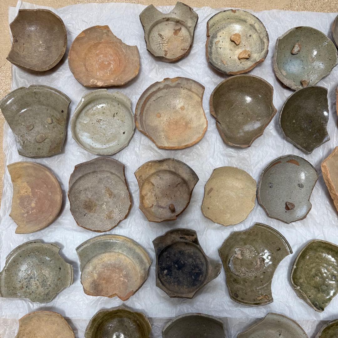 古唐津 陶片46点 原明窯 山瀬窯 小森谷窯 阿房谷窯 錆谷窯など まとめ売り