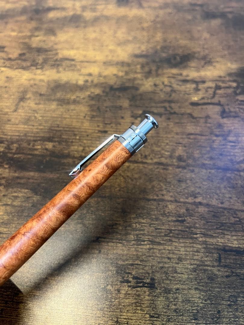 工房楔　花梨　こぶ杢　シャーペン　ペンシル楔　杢軸ペン　木軸