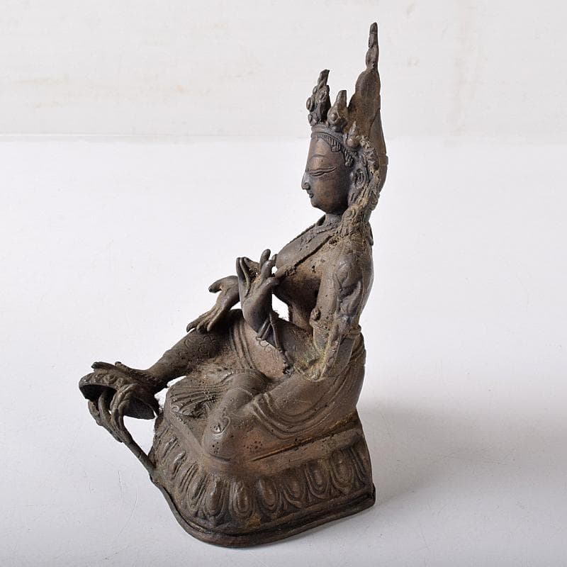 仏教美術　古銅　チベット仏　仏像　置物　M　R8376