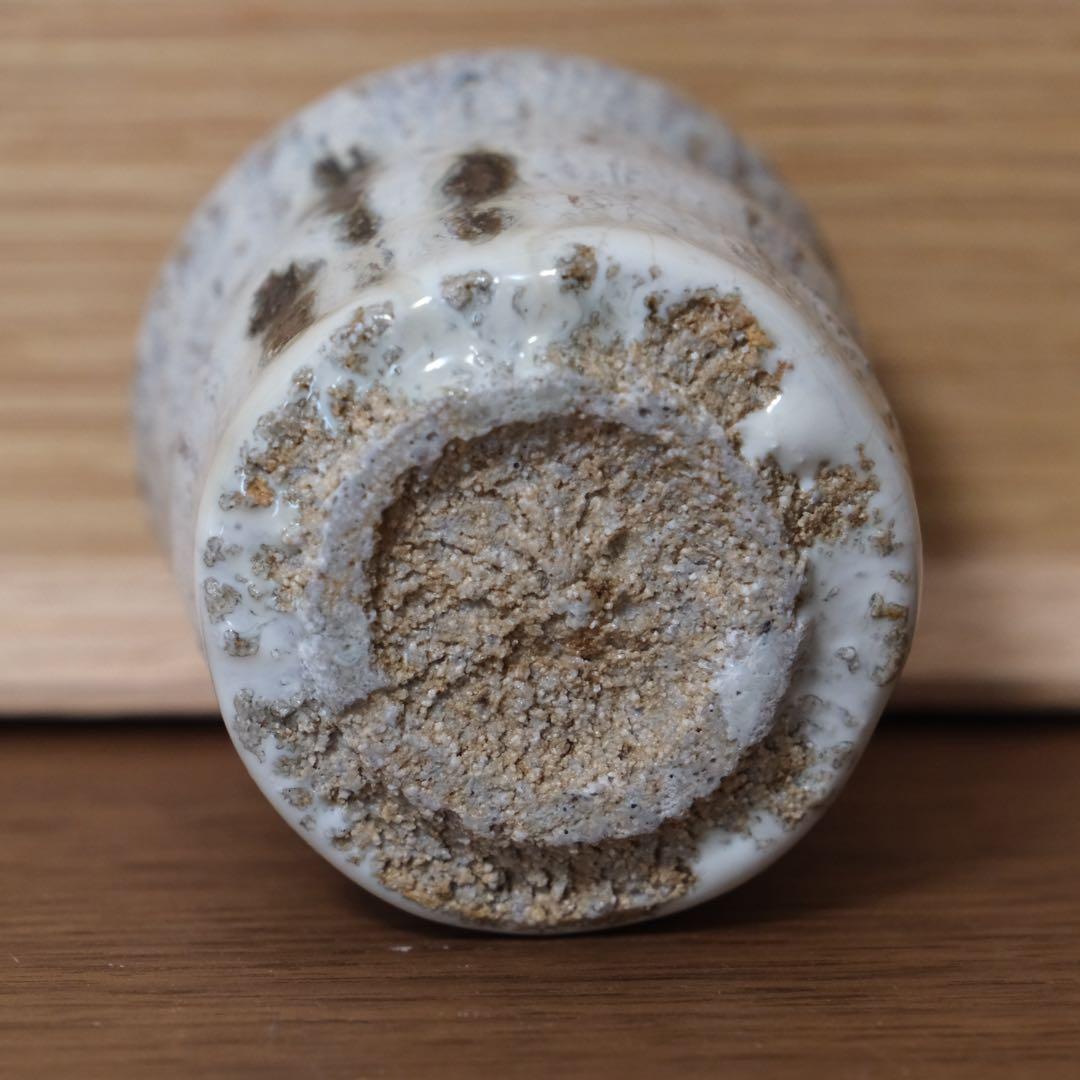 岡本作礼　絵斑唐津　ぐい呑み　唐津焼　共箱　抜群の上り