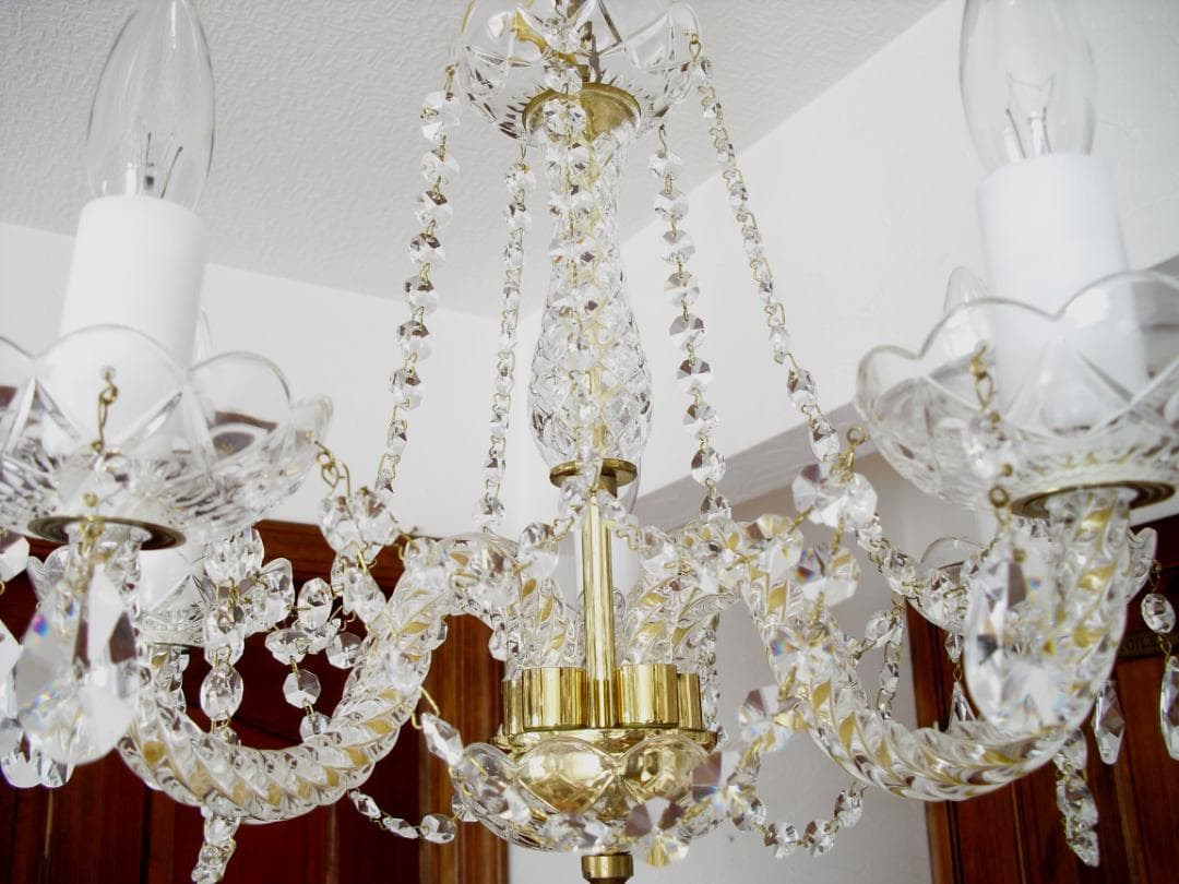 JOSEF WRANOVSKY☆ボヘミアンクリスタルシャンデリア☆引掛シーリング