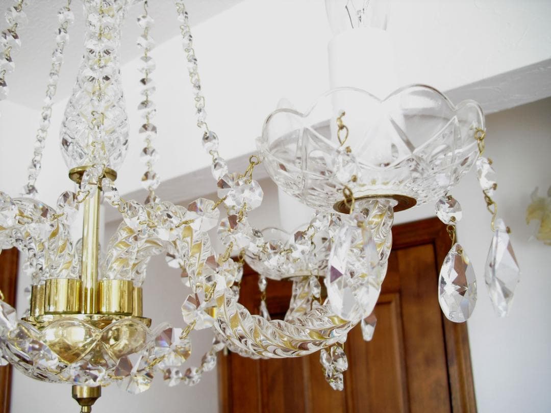 JOSEF WRANOVSKY☆ボヘミアンクリスタルシャンデリア☆引掛シーリング