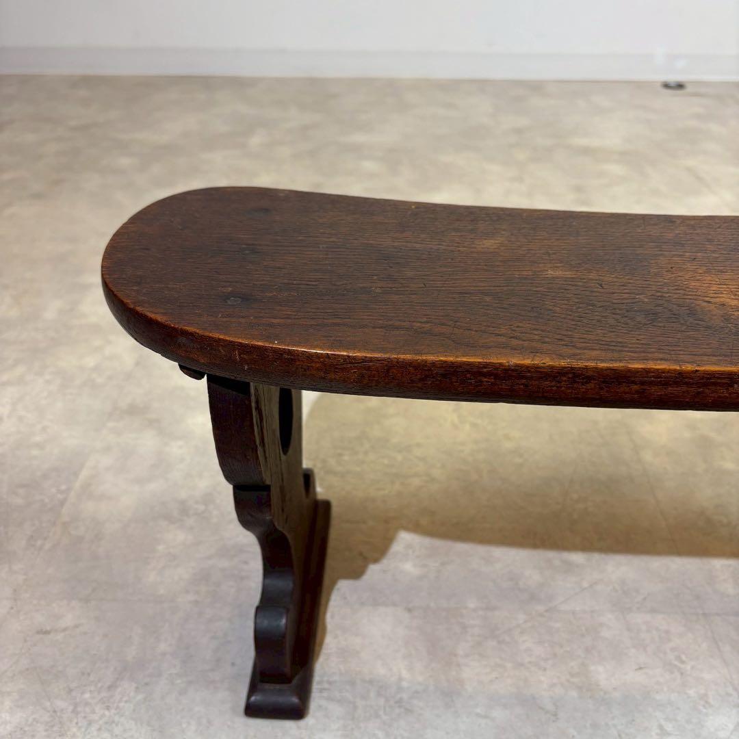 天然木 脇息 時代 木製 肘置 肘掛 将棋 囲碁 料亭 和家具 旧家蔵出