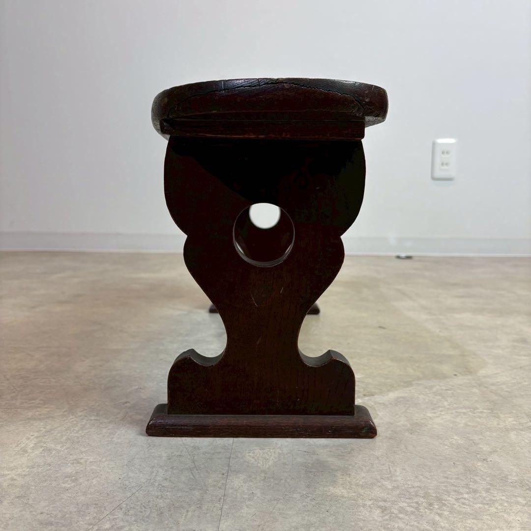 天然木 脇息 時代 木製 肘置 肘掛 将棋 囲碁 料亭 和家具 旧家蔵出