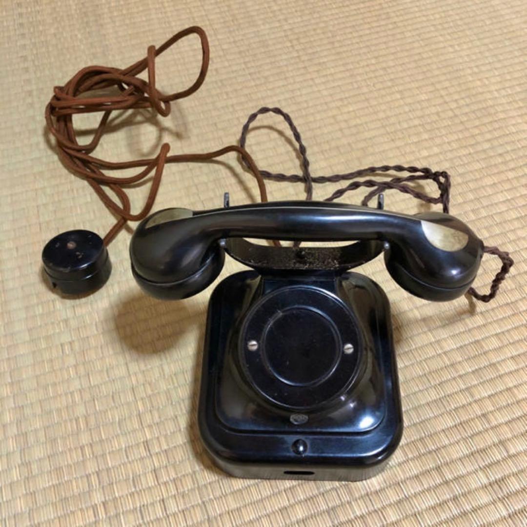 レトロ 黒電話 アンティーク インテリア