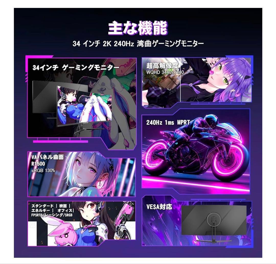 ふぇねっくちゃんAMZFAST 34インチ 240Hz