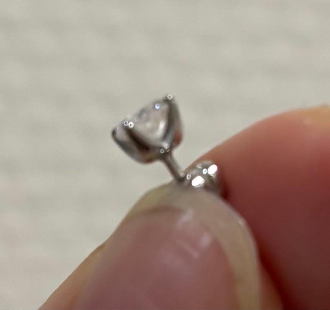 プラチナピアス0.25カラットup(片耳)