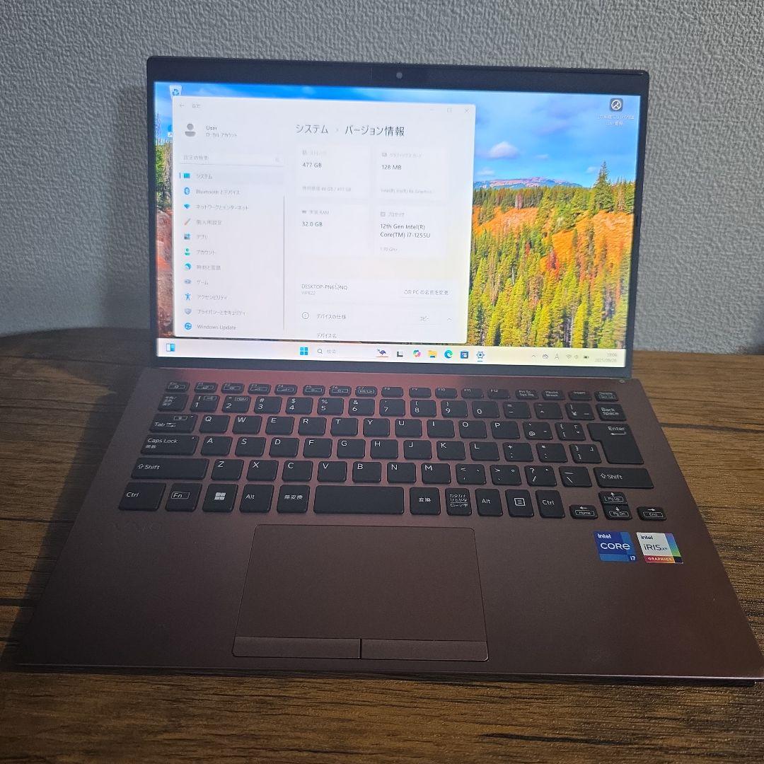 Core i7 ノートPC Vaio Vjpk22 32GB 512GB