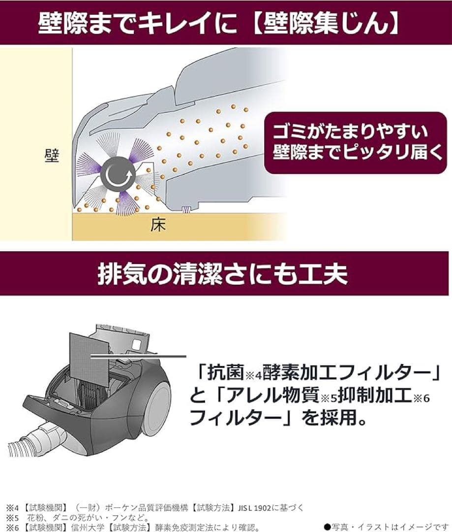 Panasonic 紙パック式クリーナー　MCーPK21AーP