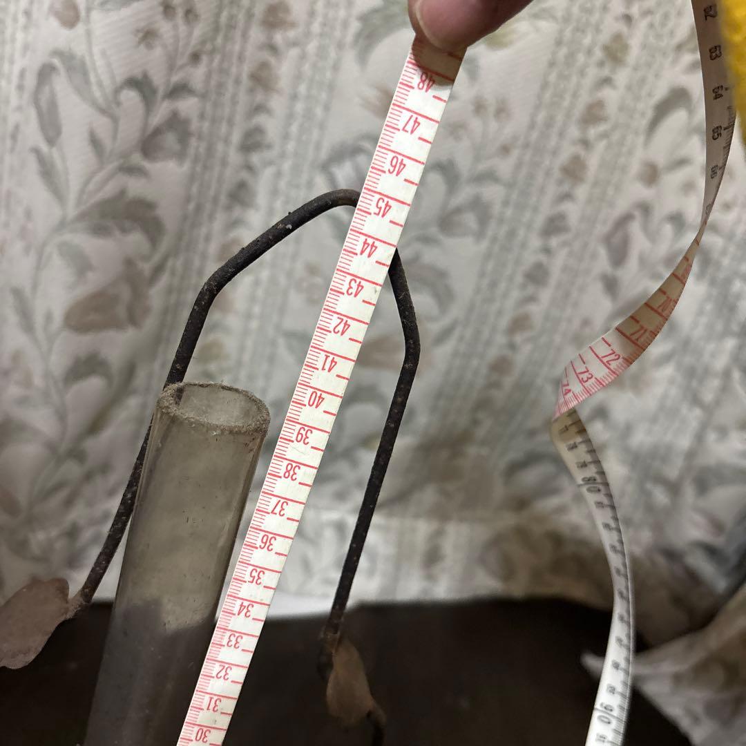 アンティークオイルランプ クリーム色