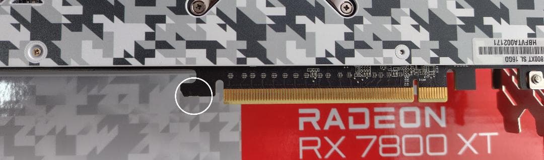 ASRock Radeon 7800XT Steel Legend 保証付き！