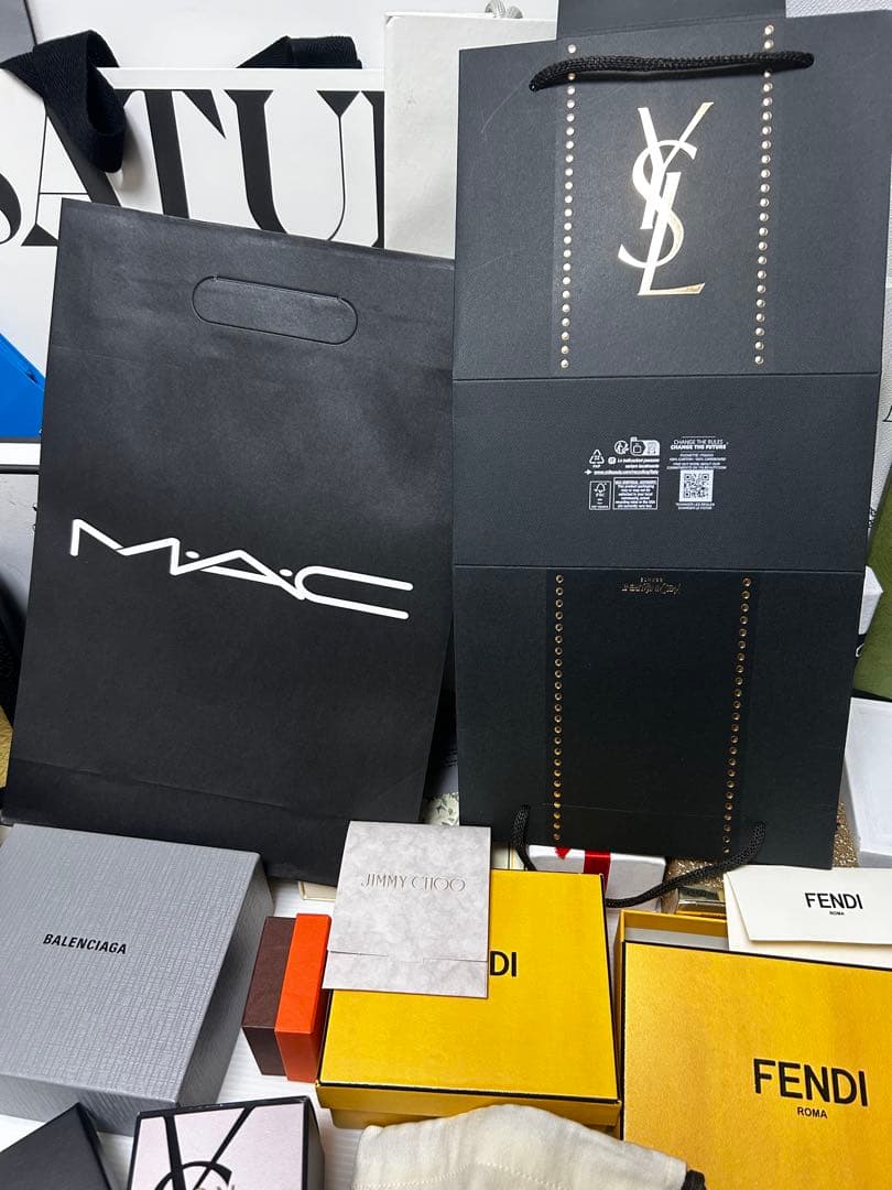 FENDI DIOR VERSACE その他空箱、ショッパーなど まとめ売り