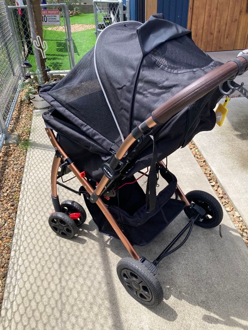 【DOBBY】ALLWAN ペットカート 黒　中型犬用