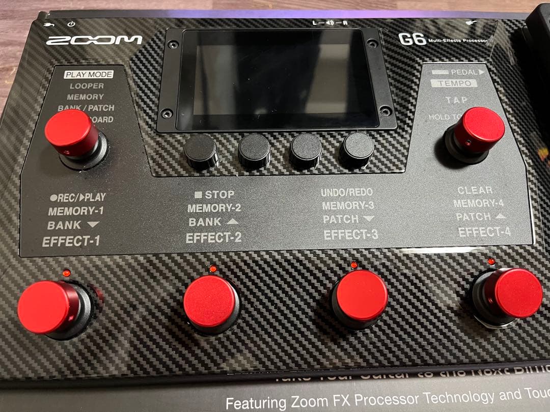 【美品】Zoom G6 マルチエフェクター　スイッチハット　SDカード付属