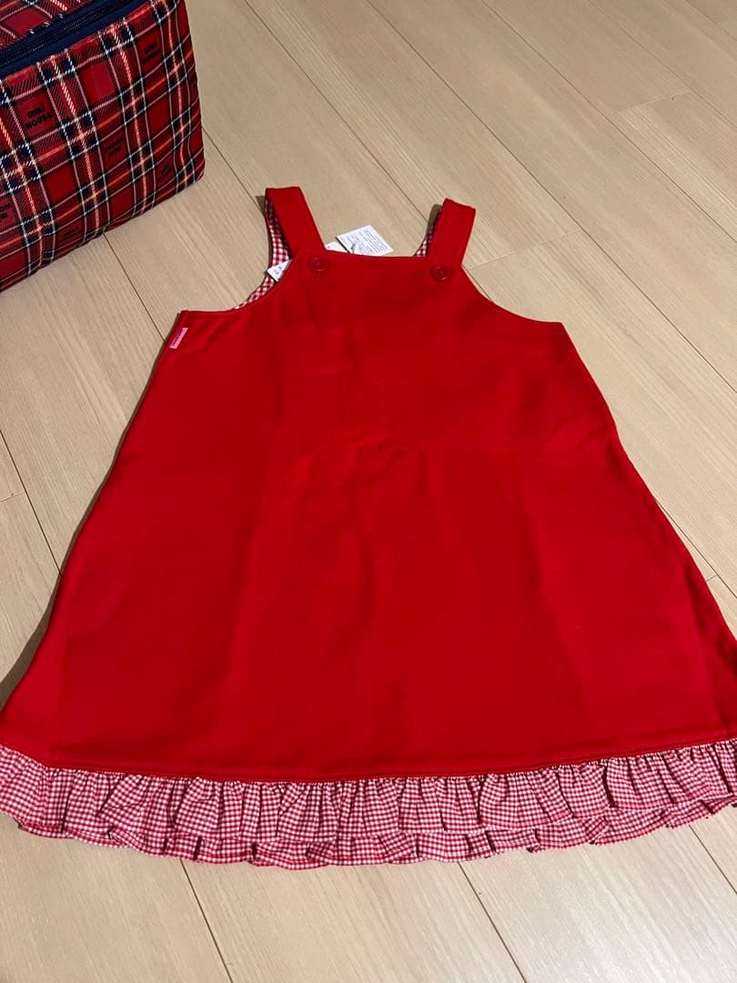 チエコサク　ミキハウス　ジャンパースカート