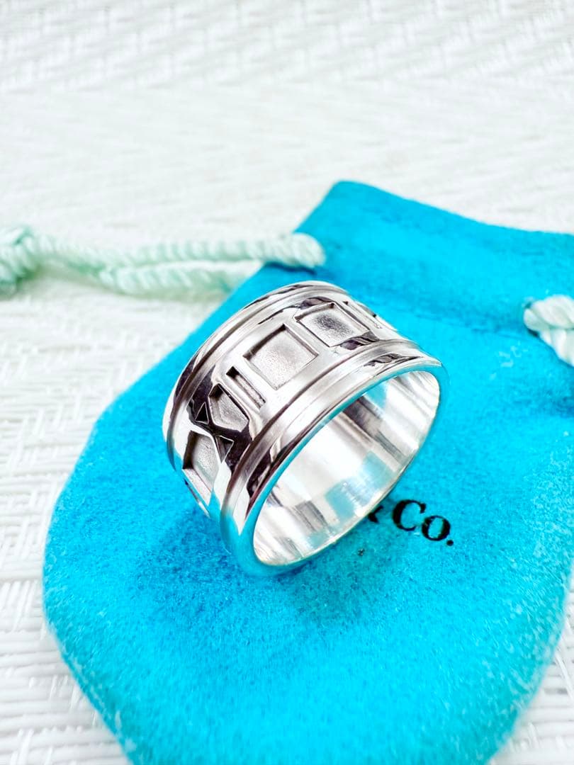 ティファニー　アトラス　ワイド　指輪　リング　21.5号　研磨仕上済美品 925