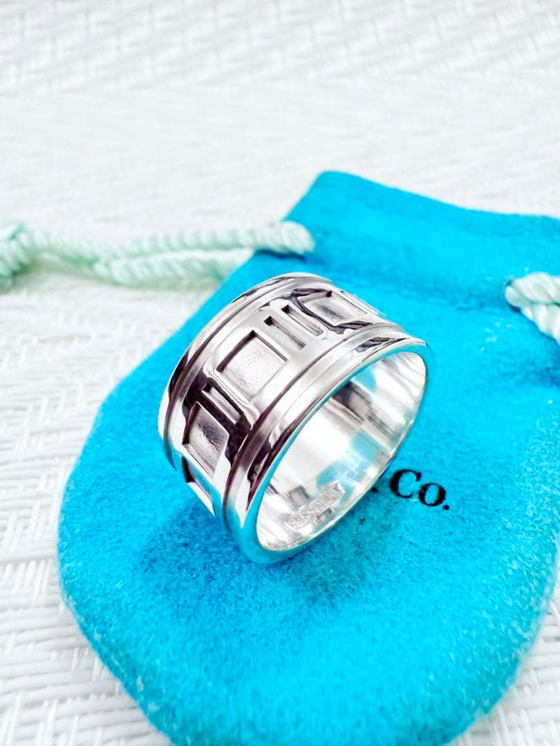 ティファニー　アトラス　ワイド　指輪　リング　21.5号　研磨仕上済美品 925