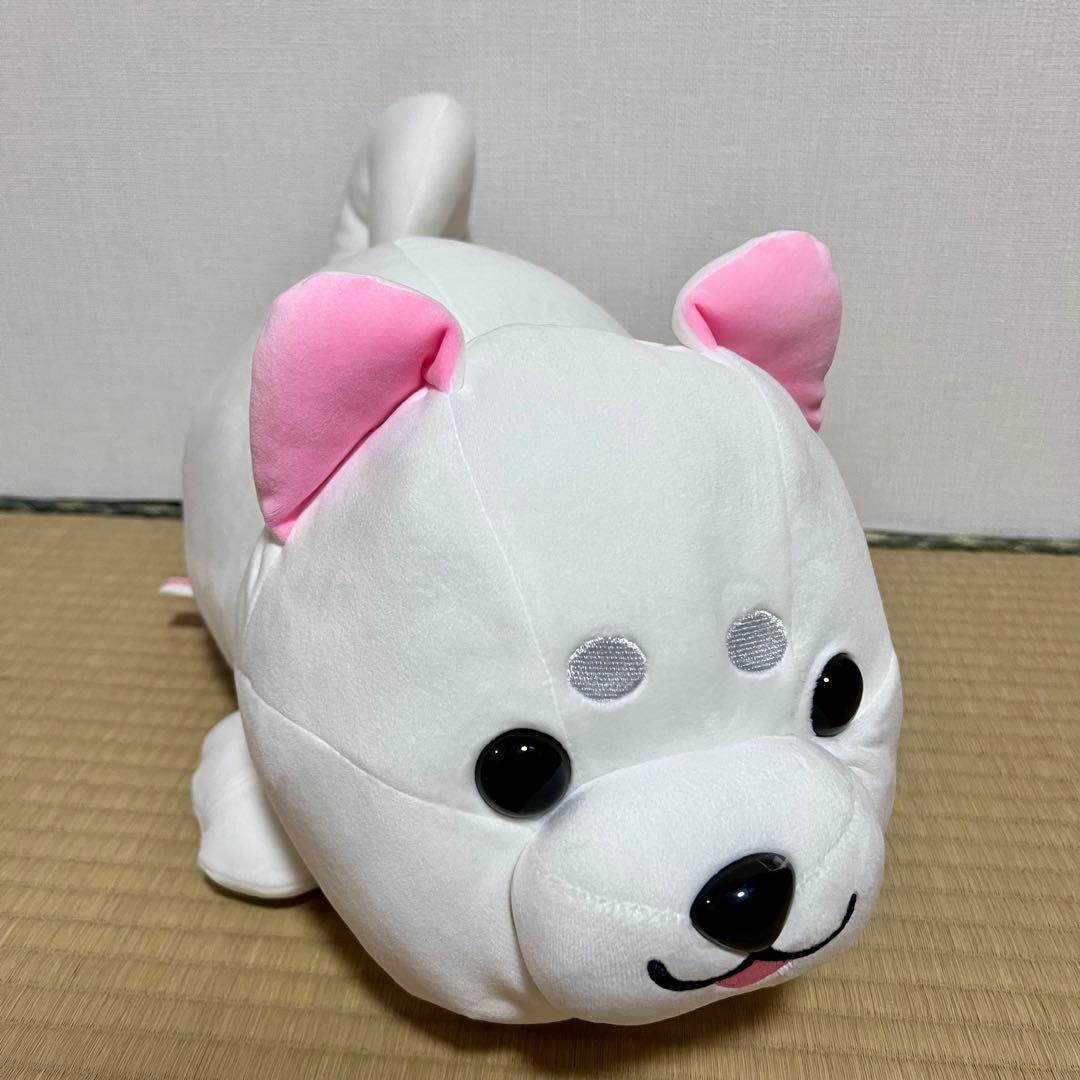 ハッピーまめしば 白柴ぬいぐるみ 2等