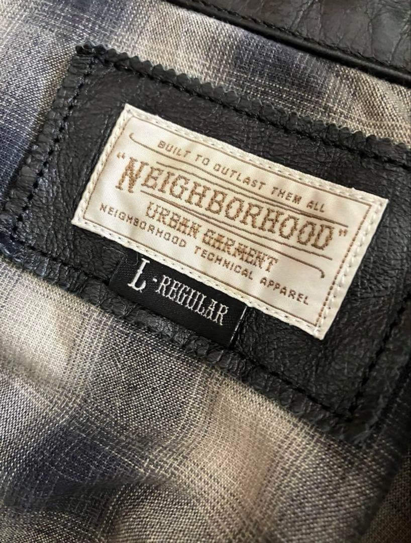 NEIGHBORHOOD バッファローレザー シングルライダース ジャケット