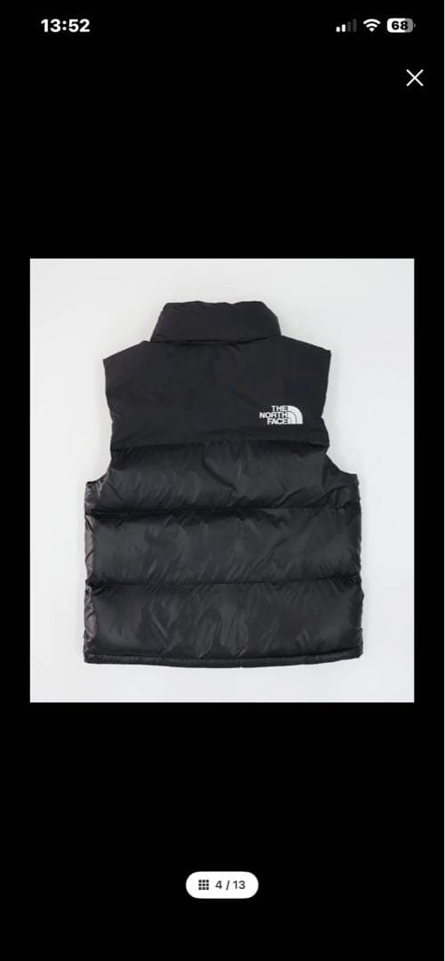 THE NORTH FACE M's Nuptse On Vest ブラック