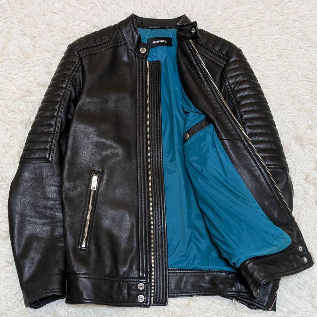 ✨美品✨ DIESEL L-SHIRO JACKET 羊革 ライダースジャケット