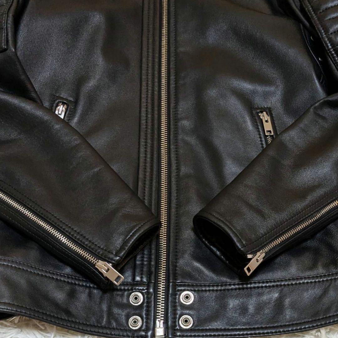 ✨美品✨ DIESEL L-SHIRO JACKET 羊革 ライダースジャケット
