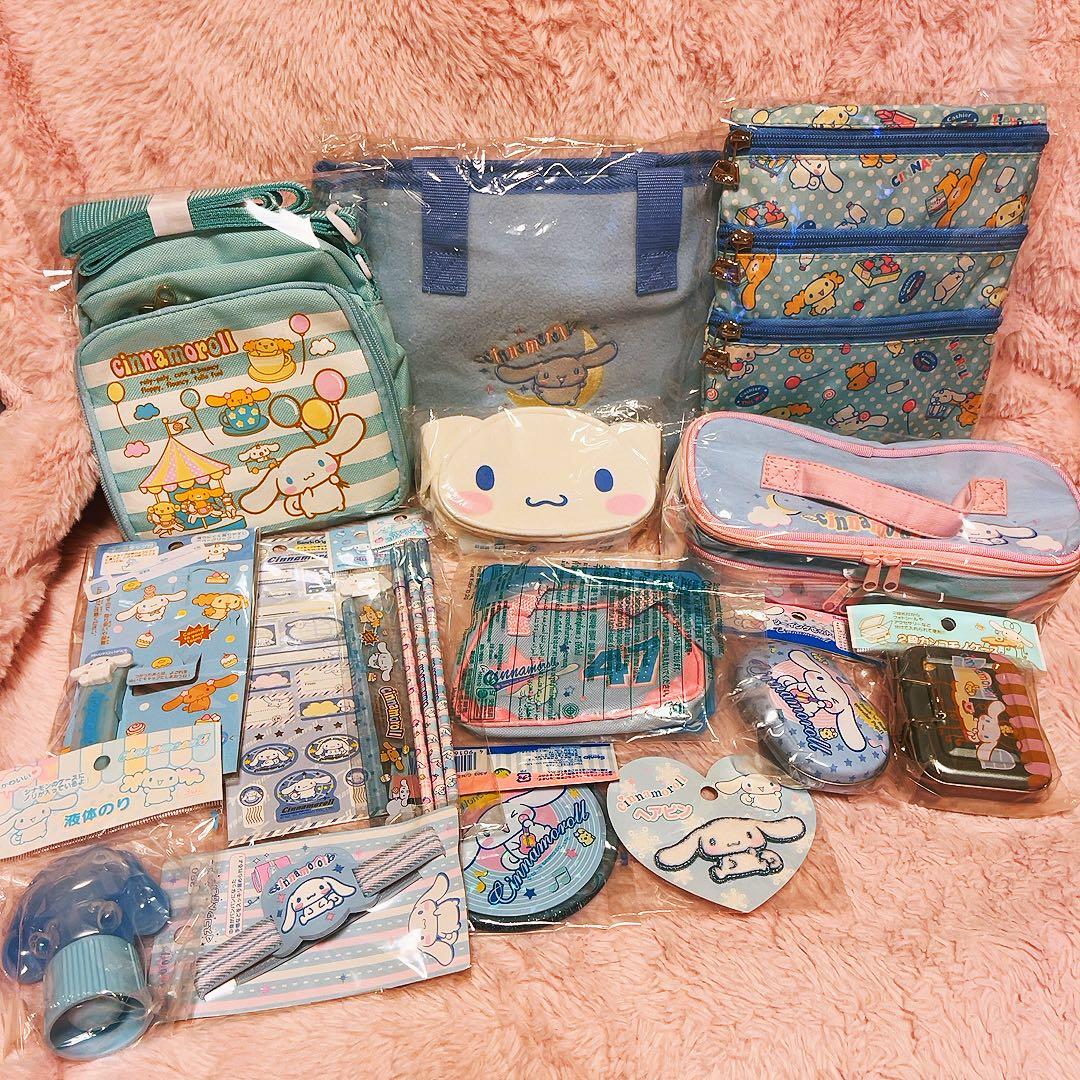 希少レア　シナモロール　平成レトロ　まとめ売り　バッグ　ポーチ　缶　2003~5