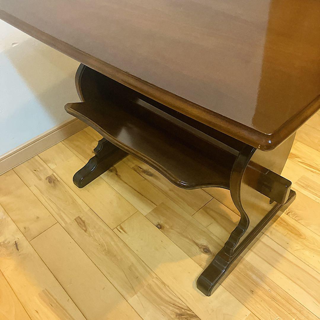 カリモクkarimoku サイドテーブル マガジンラック付 コロニアル 机 花台