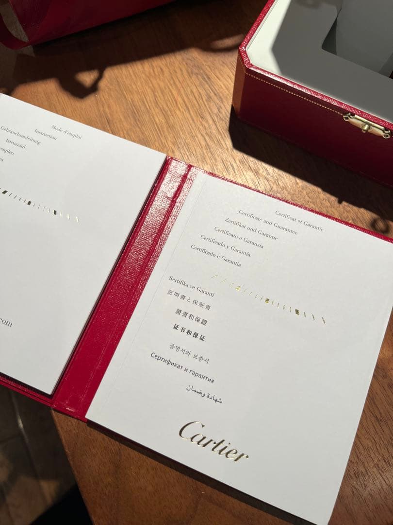 国内百貨店　直営店購入　カルティエ　タンクアメリカン　フランス製ベルト　電池交換