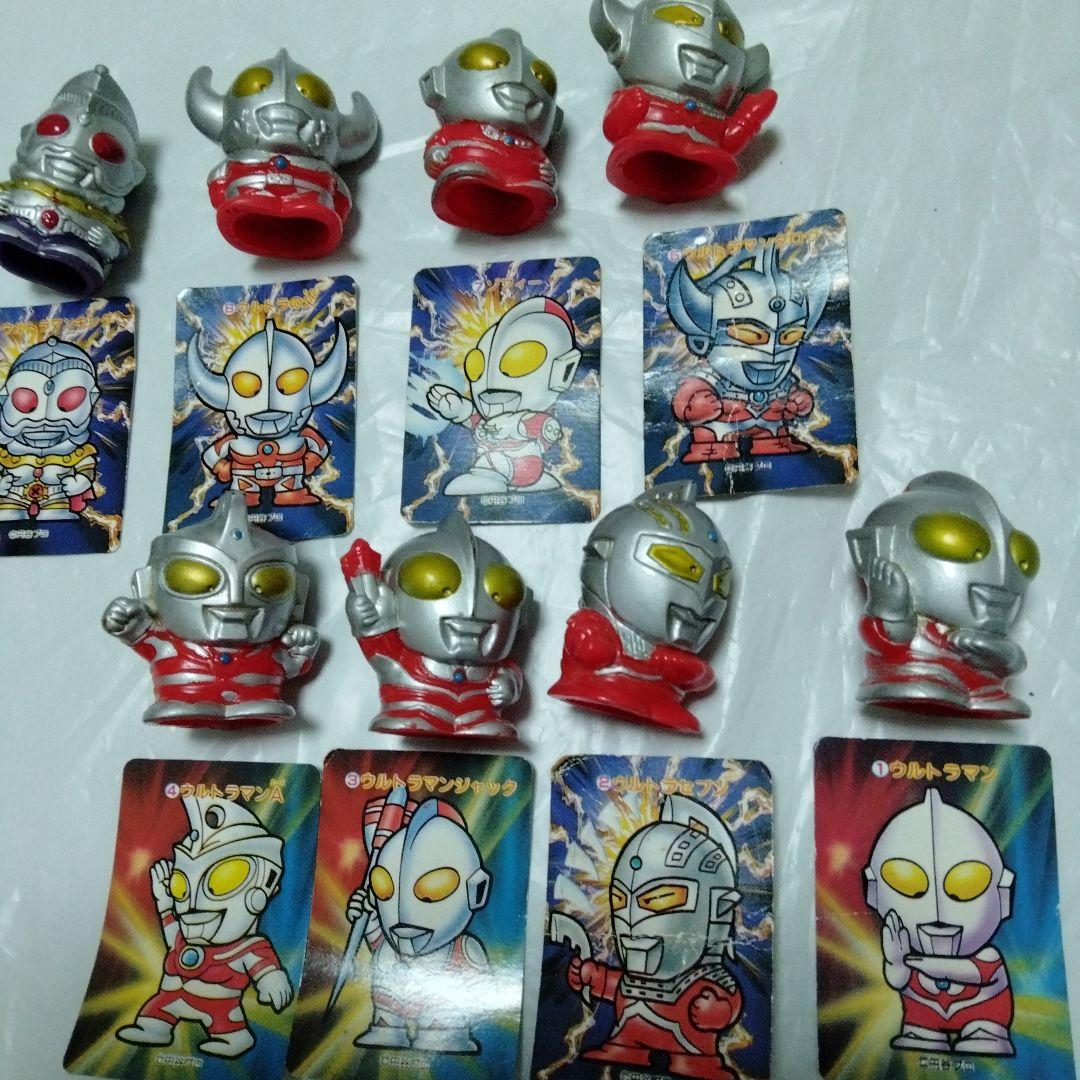 ウルトラシリーズ指人形1992カード付　4点 ウルトラマン セブン Ａ　ジャック