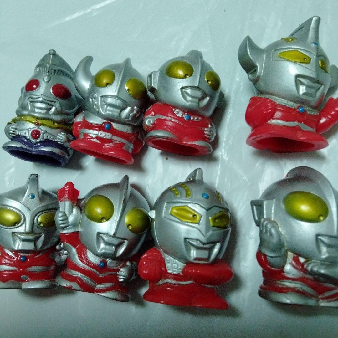 ウルトラシリーズ指人形1992カード付　4点 ウルトラマン セブン Ａ　ジャック