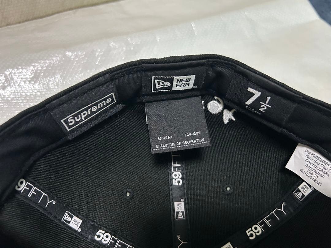 Supreme newera gonz logo 59FIFTY 黒 7 1/2