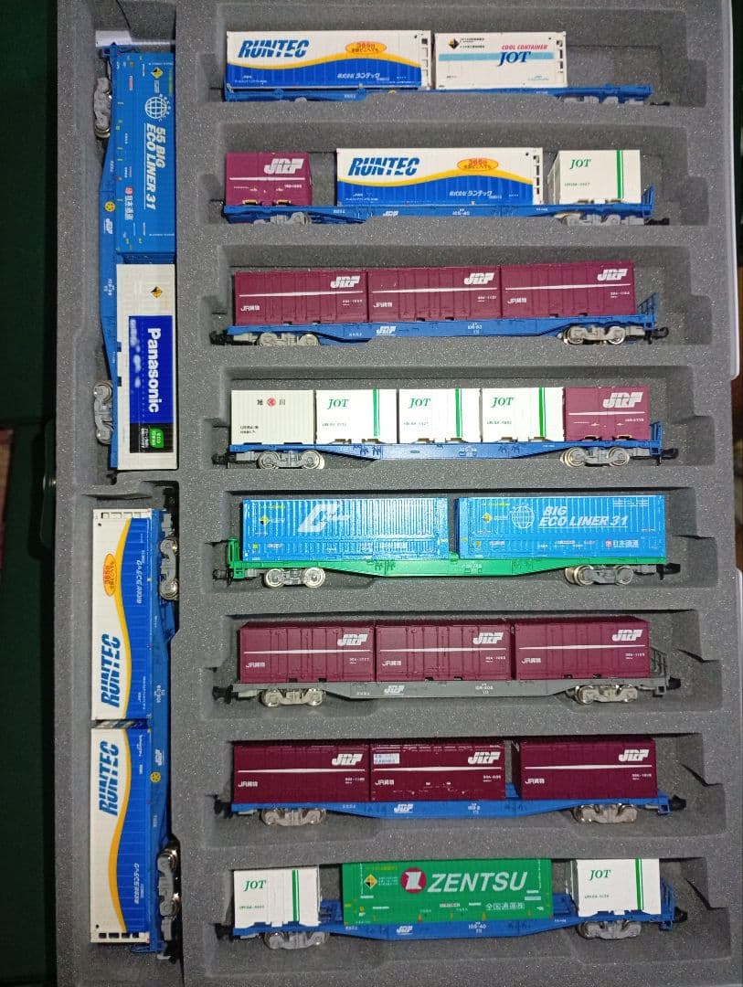 Nゲージ貨物列車セット トレー収納付き
