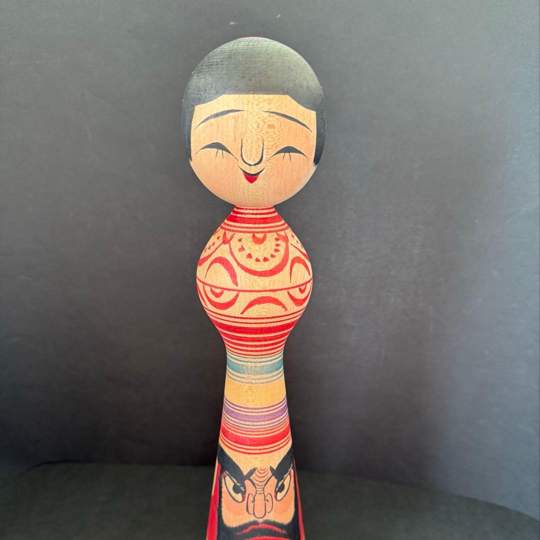 盛秀太郎作 手描き　希少品　盛秀太郎　津軽系　温湯こけし　伝統こけし　日本人形