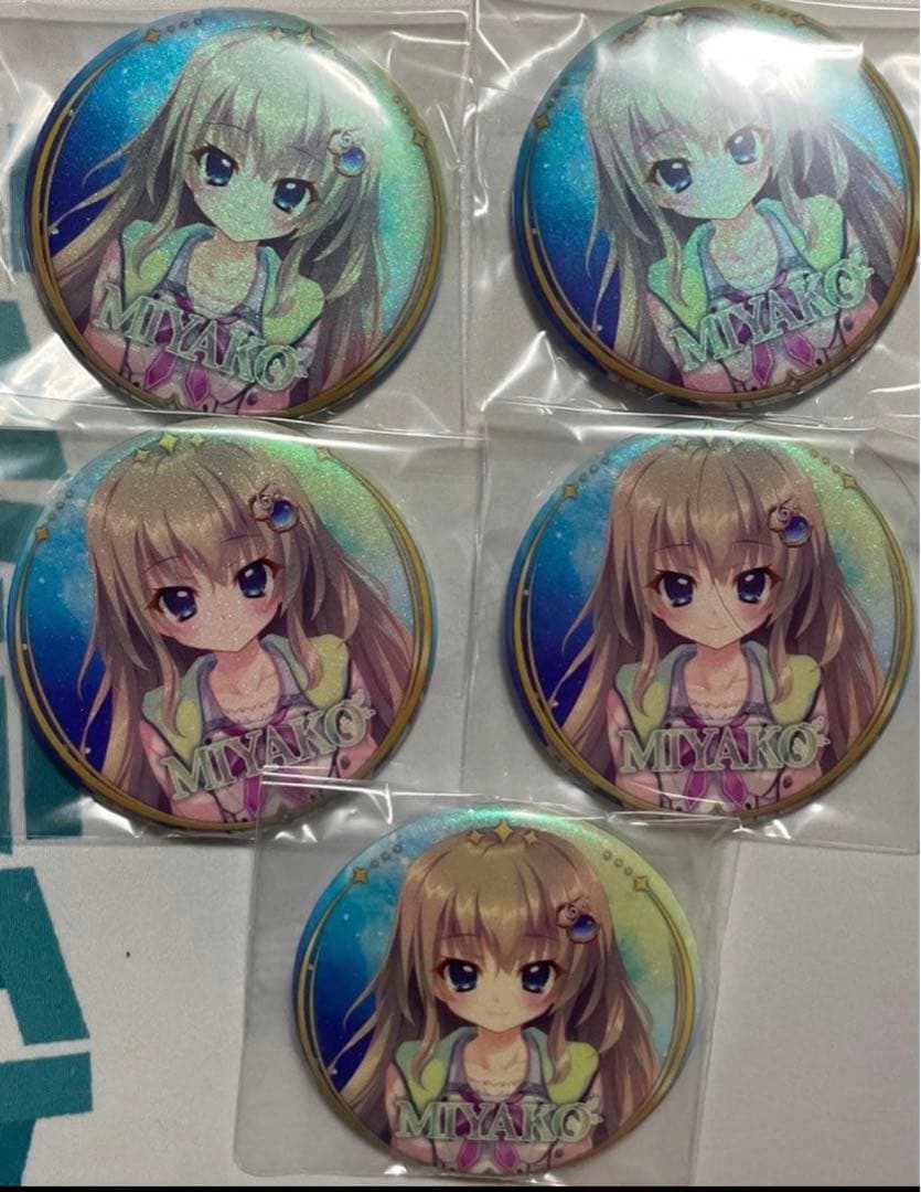 ぱれっと 9-nine- 九條都　缶バッジ　5個