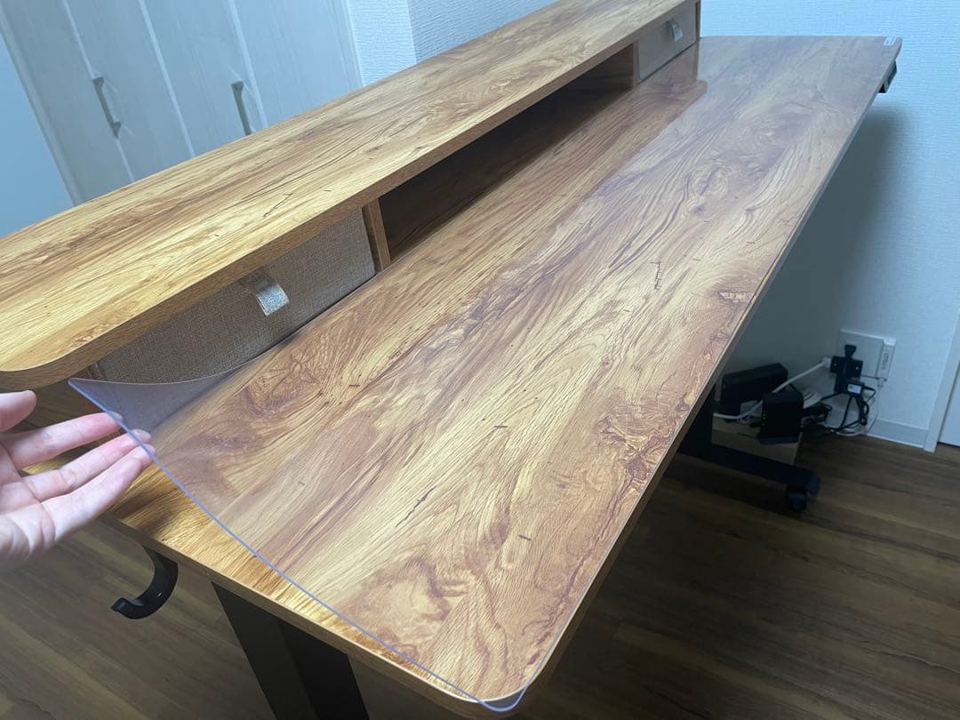 電動昇降式デスク スタンディングデスク 幅140cm 奥行き60cm テレワーク