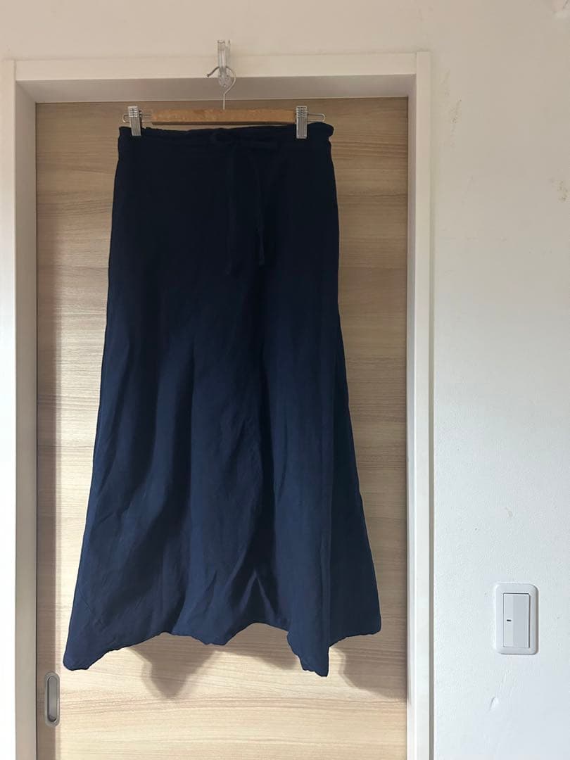 美品ソウソウSOU・SOU伊勢木綿臼井織ぬの株式会社ネイビーコットンパンツM男女