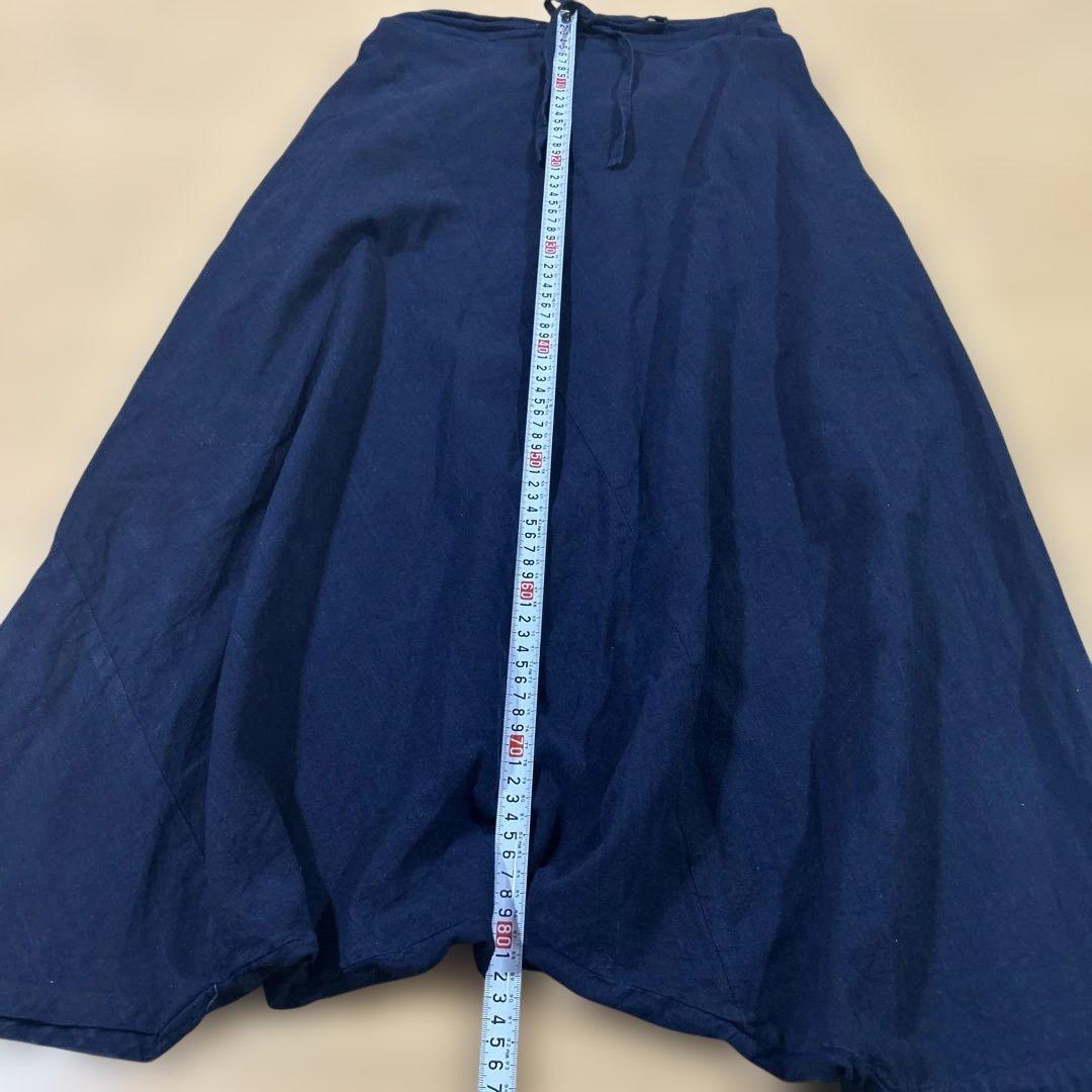 美品ソウソウSOU・SOU伊勢木綿臼井織ぬの株式会社ネイビーコットンパンツM男女