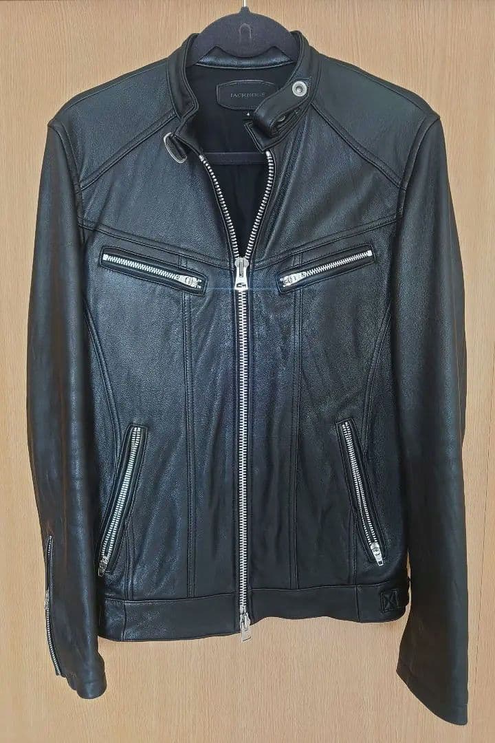 JACKROSE ラムレザー シングルライダースジャケット　サイズ4
