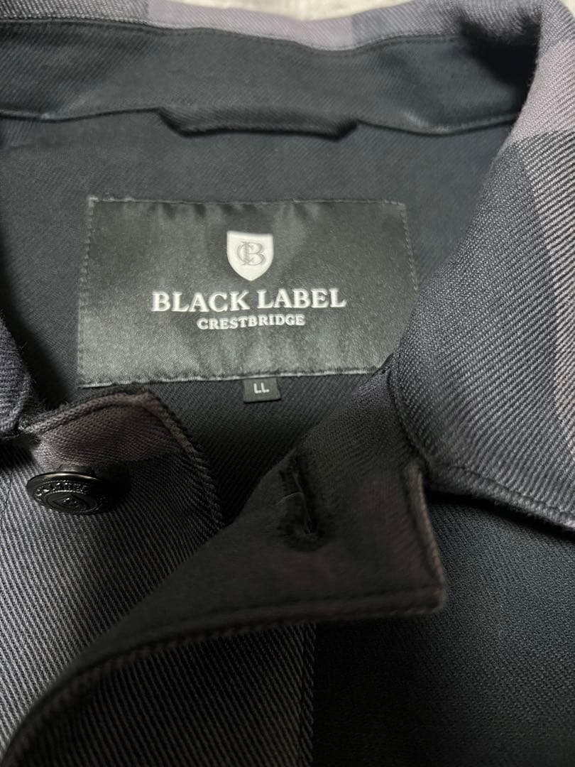ブラックレーベル クレストブリッジ　チェックＷフェイスデニムジャケット LL