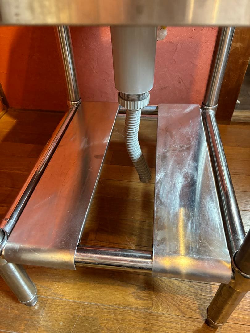 1槽シンク ステンレス 業務用 流し台　ハンドシャワー付き