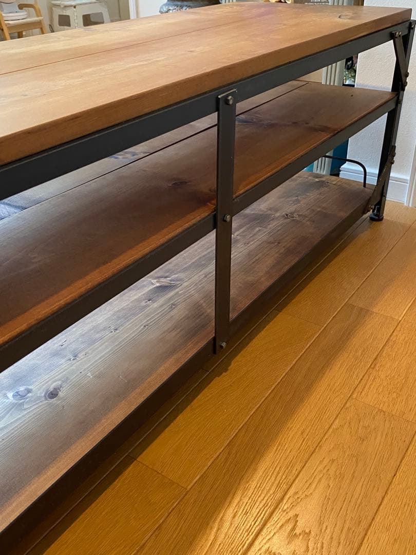 テレビ台　テレビボード　収納棚　アイアン　インダストリアル　アンティーク調