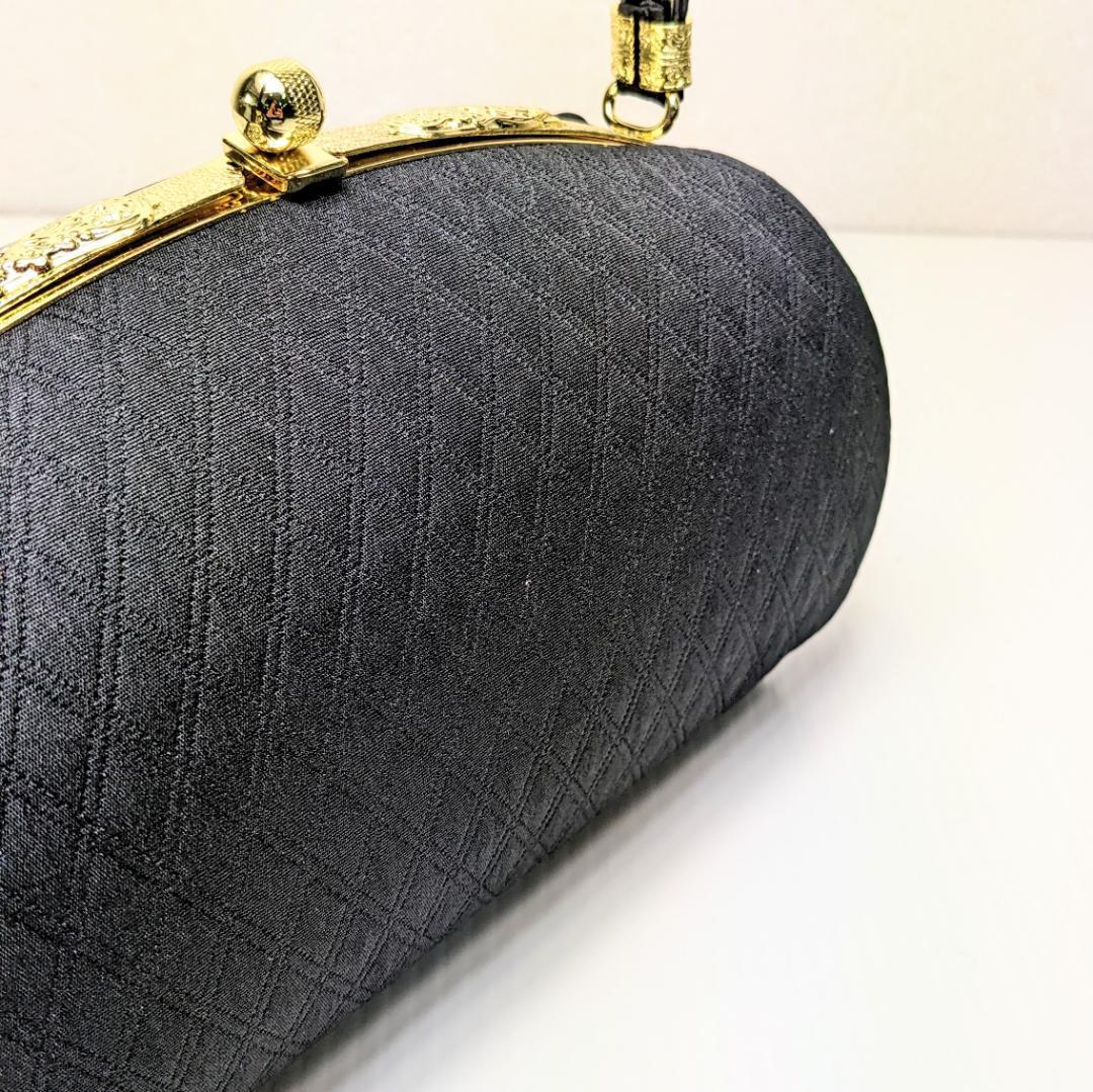 和装 草履バッグセット キルト 無地 フリーサイズ 黒 ブラック u96