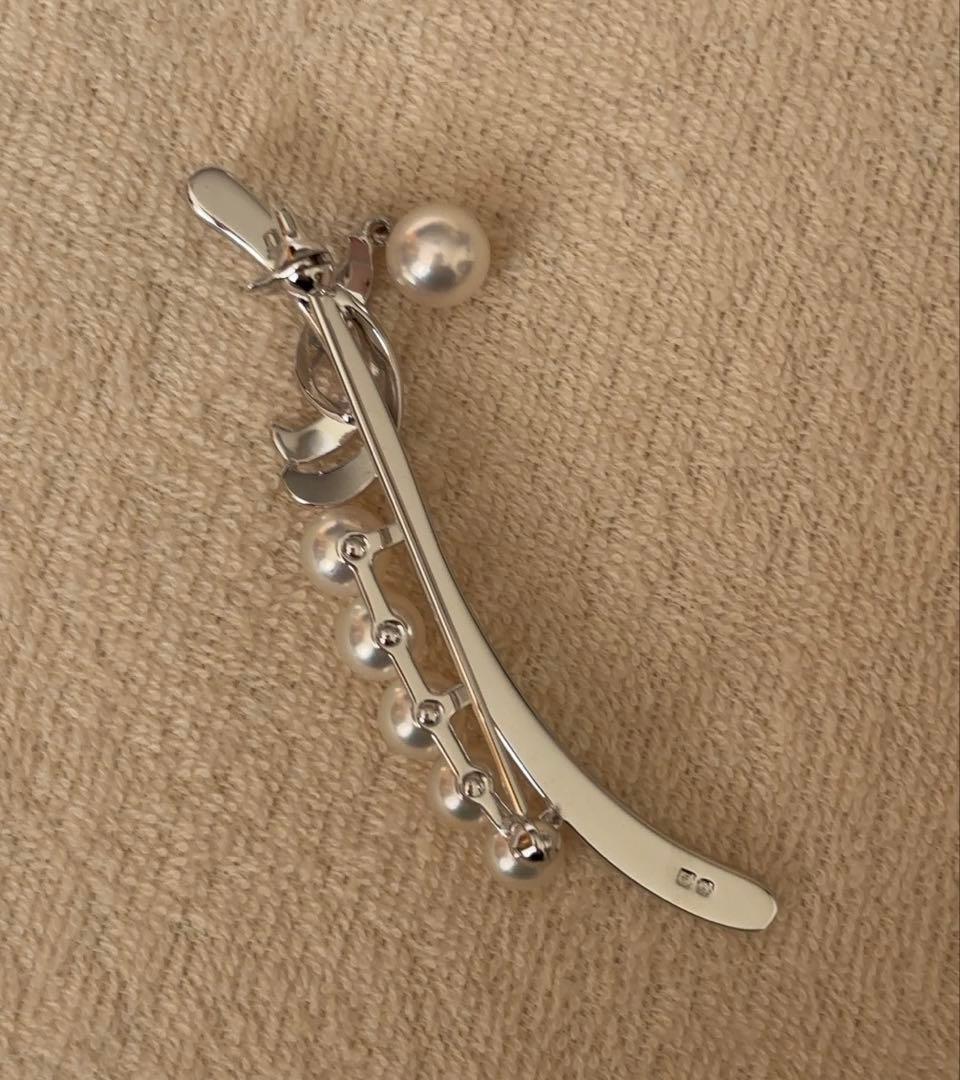 メ*3様 MIKIMOTO ミキモト アコヤ真珠　パール　ブローチ　シルバー　美