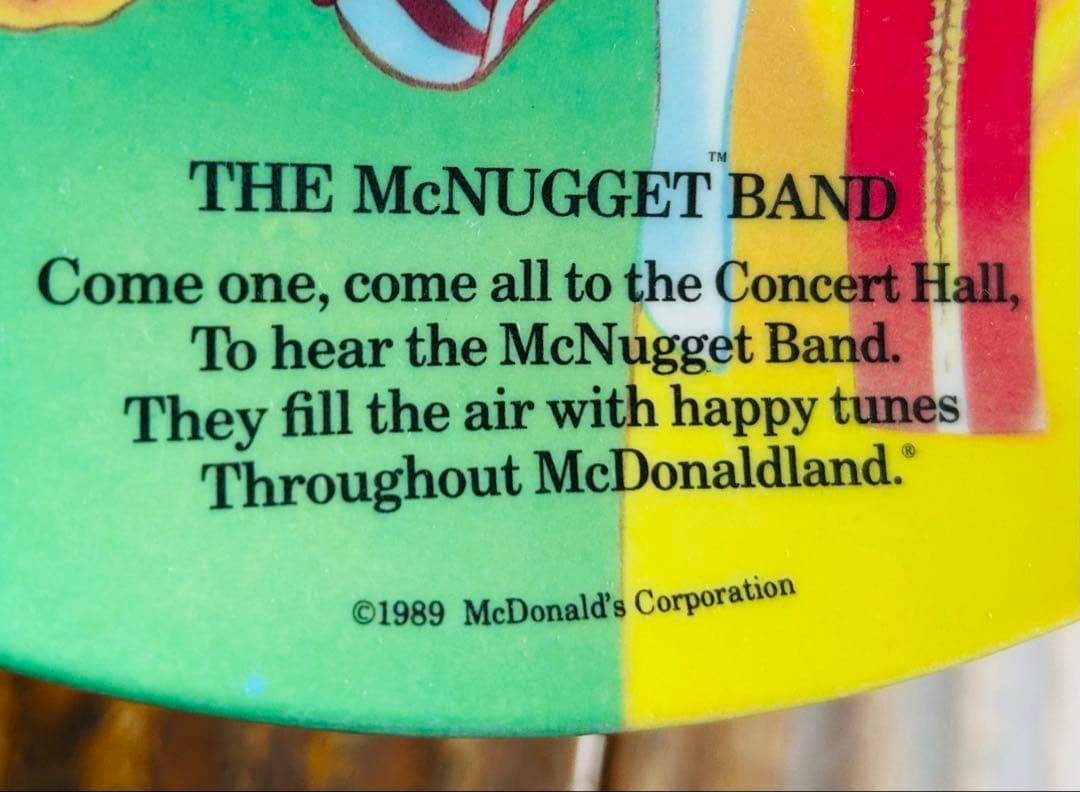 80' McDonald's Plastic Plate×4 マクドナルド絵皿