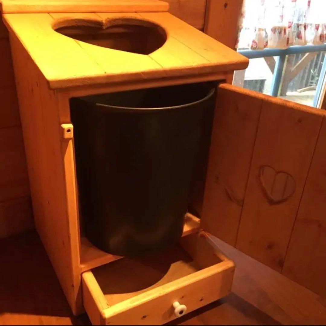 アメリカンカントリー家具　カントリーハートダストBOX 引き出し付き