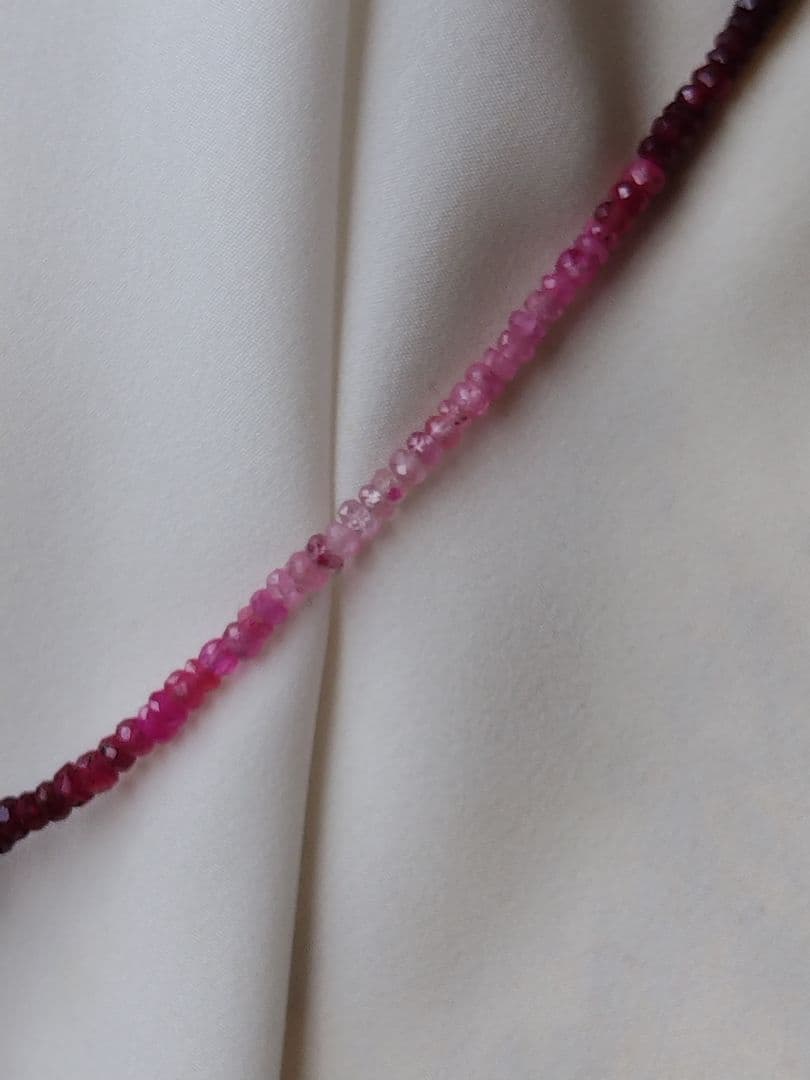 【鑑別書】ルビー(処理石) トップ付き、ルビーのネックレス